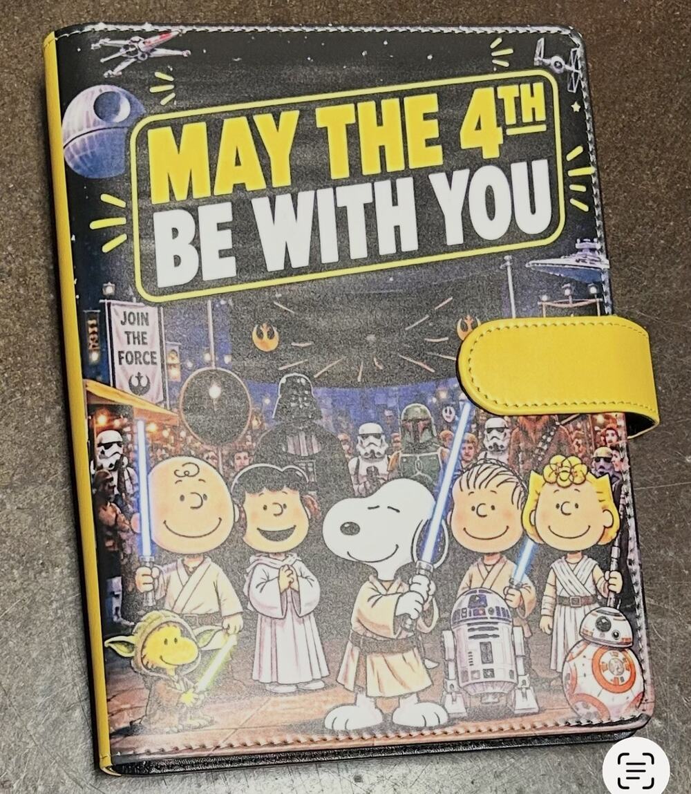 May the 4th be with you Star Wars Snoopy A5 Binder w/ paper